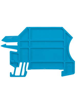 Weidmller - WHP 2.5-35N/10X3 BL - Fixing plate N/A 47 x 2 x 60 mm blue W-Series, 1050280000, WHP 2.5-35N/10X3 BL, Weidmller