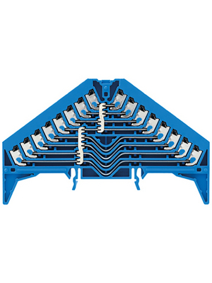 Weidmller - PPV 8 BL 35X15 DGR - Potential distributor PPV 8 DIN35x15 mm Inputs=32 0.5...1.5 mm2 blue, 1267870000, PPV 8 BL 35X15 DGR, Weidmller
