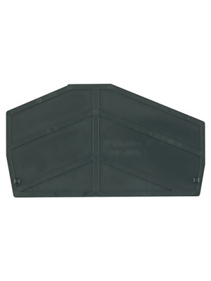 Weidmller - ZAP ZDU6-2 SW - End plate N/A 38.54 x 2 x 67.95 mm black Z Series, 1814710000, ZAP ZDU6-2 SW, Weidmller