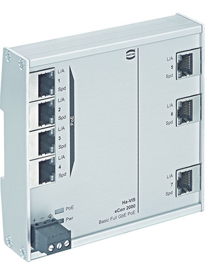 HARTING - ECON 2070GB-A-P - Industrial Ethernet Switch 7x 10/100/1000 RJ45 (4x PoE), ECON 2070GB-A-P, HARTING