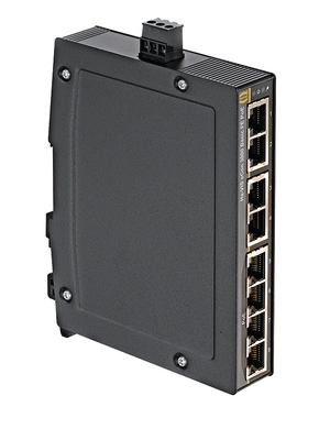 HARTING - ECON 3080B-A-P - Industrial Ethernet Switch 8x 10/100 RJ45 (4x PoE), ECON 3080B-A-P, HARTING