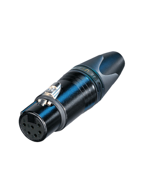Neutrik - NC6FXX-BAG - XLR cable socket 6 N/A XX Soldering Connections black, NC6FXX-BAG, Neutrik