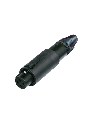 Neutrik - NC3FM-C-B - XLR Cable plug/socket ConvertCon 3 N/A ConvertCon Soldering Connections black, NC3FM-C-B, Neutrik
