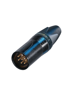 Neutrik - NC6MXX-B - XLR cable plug 6 N/A XX Soldering Connections black, NC6MXX-B, Neutrik