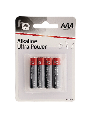 HQ - HQLR03/4BL - Primary battery 1.5 V/AAA Pack of 4 pieces, HQLR03/4BL, HQ