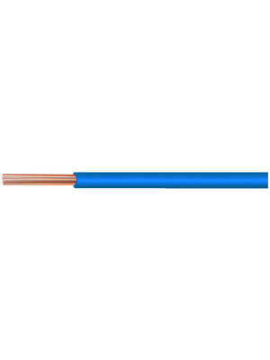 Kabeltronik - UL 11029 AWG20-7 BLUE - Stranded wire, Halogen-Free / Flame-Retardant / Oil-Proof, 0.32 mm2, blue Stranded tin-plated copper wire mPPE, UL 11029 AWG20-7 BLUE, Kabeltronik