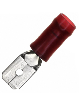 TE Connectivity - 696357-1 - Blade receptacle PIGD insulated Faston N/A, 0.3...1 mm2, 22...18 AWG, FASTON-250, 696357-1, TE Connectivity