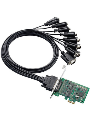 Moxa - CP-118EL-A - PCI-E x1 Card8x RS232/422/485 (Octopus Cable Optional), CP-118EL-A, Moxa