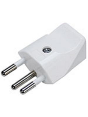 Steffen - CONNECTOR T12 WHITE PARTLY ISO. - Mains Plug Type 12 , white, CONNECTOR T12 WHITE PARTLY ISO., Steffen