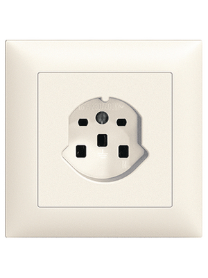 Feller - 8725.FMI.61 - Socket 88 x 88 x 40 mm 16 A white, 8725.FMI.61, Feller