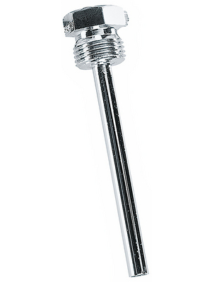 S+S Regeltechnik GmbH - TH-MS_50MM - Immersion sleeve made of brass, nickel-plated TH-MS-50MM Nickel-plated brass 10 bar THERMASGARD, TH-MS_50MM, S+S Regeltechnik GmbH