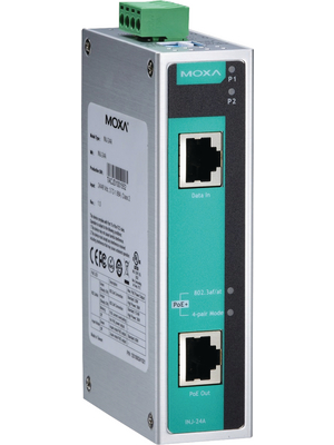Moxa - INJ-24A - PoE+ injector 0...60C RJ45 10/100/1000, INJ-24A, Moxa