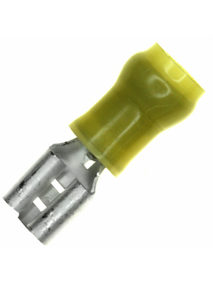 TE Connectivity - 640907-1 - Blade receptacle PIGD insulated Faston N/A, 3...6 mm2, 12...10 AWG, FASTON-250, 640907-1, TE Connectivity