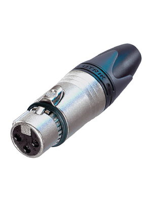 Neutrik - NC3FXX-EMC - XLR cable socket 3 N/A XX/EMC-XLR Soldering Connections nickel-plated, NC3FXX-EMC, Neutrik