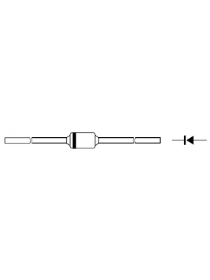 RND Components - RND BAT42 - Surface Mount Schottky Barrier Diode 0.2 A 30 V DO-35, RND BAT42, RND Components