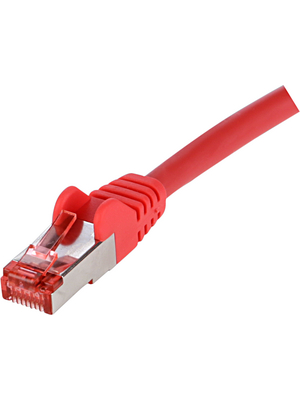 Maxxtro - PB-SFTP6-3-R-T - Patch cable CAT6 S/FTP 3.00 m red, PB-SFTP6-3-R-T, Maxxtro