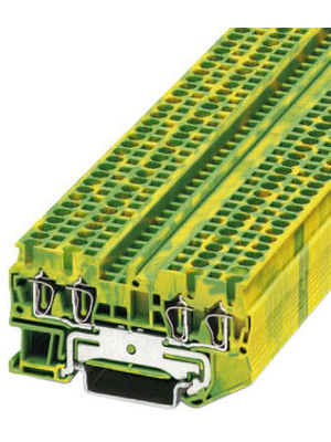 Phoenix Contact - ST 2,5-QUATTRO-PE - Feed-through terminal block N/A green-yellow, 0.08...2.5 mm2, 3031322, ST 2,5-QUATTRO-PE, Phoenix Contact