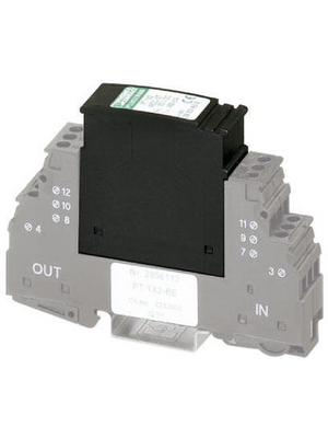 Phoenix Contact - PT 1X2-24DC-ST - Surge protection plug - 2856032, 0.45 A Number of poles=2, PT 1X2-24DC-ST, Phoenix Contact