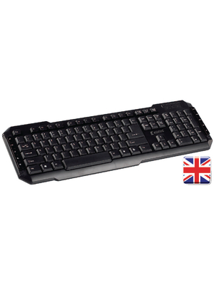 Koenig - CSKBMU100UK - USB Multimedia Keyboard GB USB black, CSKBMU100UK, K?nig