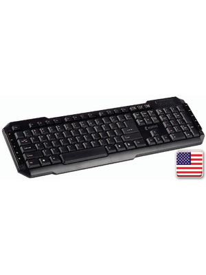 Koenig - CSKBMU100US - USB Multimedia Keyboard US USB black, CSKBMU100US, K?nig