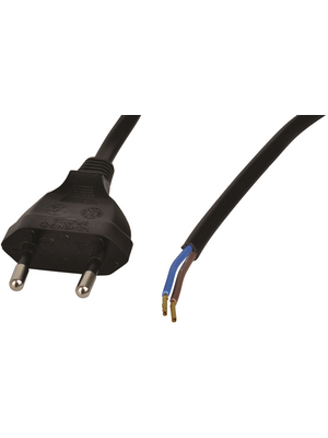 Maxxtro - EL-EXEUR202 - Mains cable Euro Male Open 2.00 m, EL-EXEUR202, Maxxtro